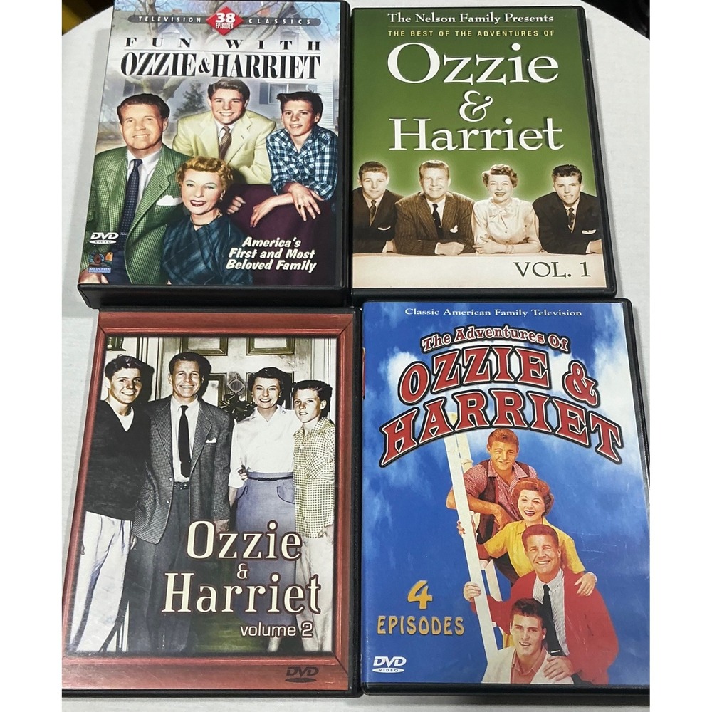 Ozzie & Harriet DVD Lot of 4 TV Series Vol 1 Vol 2 38‎ Episodes Classic TV
